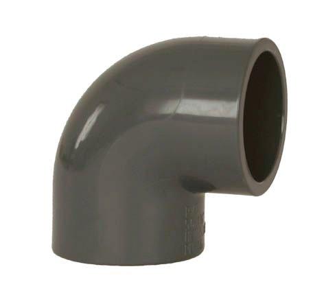 90° Winkel PVC-U Klebemuffe-Klebemuffe CH
