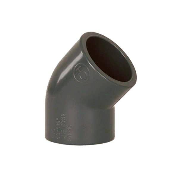 45° Winkel PVC-U Klebemuffe-Klebemuffe CH