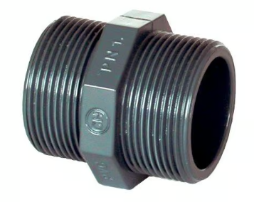Doppelnippel AG (Außengewinde) PVC CH