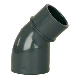 45° Winkel I/A PVC-U Klebemuffe-Klebemuffe CH