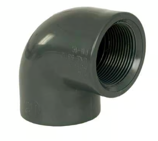 90° Winkel m. IG PVC-U Klebemuffe-IG (Innengewinde)CH