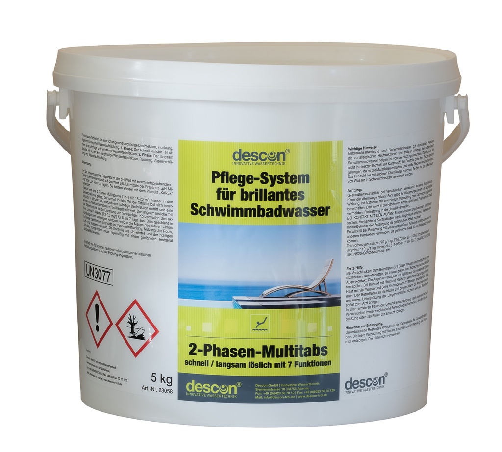 descon® 2-Phasen Multitabs 7in1 200g Tablette / 15-20m³ / 7Tage